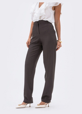 сіро-коричневі штани із середньою посадкою Dressa (331783657)