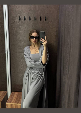 Жіночий костюм оверсайз-трійка з натуральної віскози Style Point (335213267)