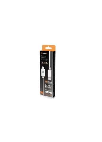 Кабель USB Type-C - Lightning (M/M) 1 м Білий (EL123500057) Real-El (394763280)