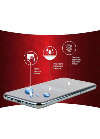 Захисне скло Full Glue для Oppo A58 4G Black (1283126583490) Intaleo (322768993)