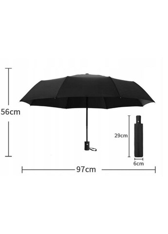 Чорна} чоловіча парасолька автомат Malatec (303277966)