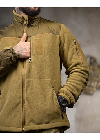 Тактическая мужская демисезонная кофта на флисе койот No Brand (362045743)