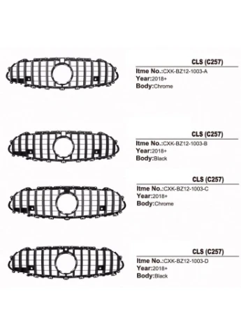 Передняя решетка (2005-2008, Diamond Silver) для Mercedes CLS C219 гг Mercedes-Benz (389424309)