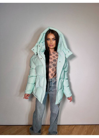 М'ятний зимній Пуховик No Brand