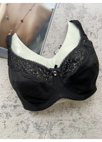 Чорний чорний бюстгальтер на чашку d для грудей великих розмірів Lanny Mode