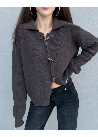 Коричневый демисезонный кардиган GD/GL Модний простір