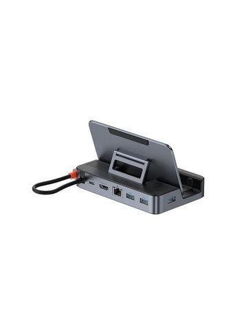 Док-станція GamerX 6 в 1 для Steam Deck, Oled Lenovo Legion GO Legion Go 2, Legion Go S HDMI 4K 60hz / RJ45 / LAN Baseus (369936632)