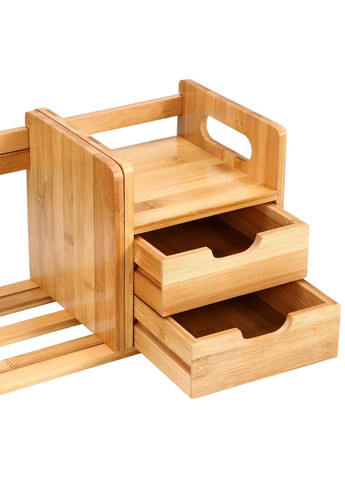 Настільна книжкова полиця з дерева Іскандер ваніль (КПЛ-002002) No Brand (328415459)