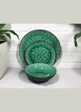 Тарілка 27.5 см "Зелена лагуна" (101-1003CG) Olens (337349851)