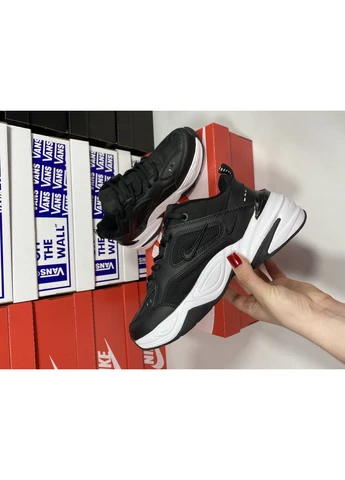 КРОСІВКИ ЖІНОЧІ NIKE M2K BLACK НАЙК М2К ТЕКНО ЧОРНІ No Brand чорні демісезони (391962046)