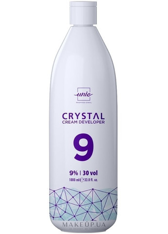 Крем-оксигент 9% Crystal Cream Developer 1000ml (1250032-192579) Unic (368662650)