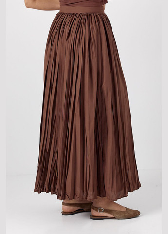 Плісована спідниця максі - бежевий колір Lurex (324392850)