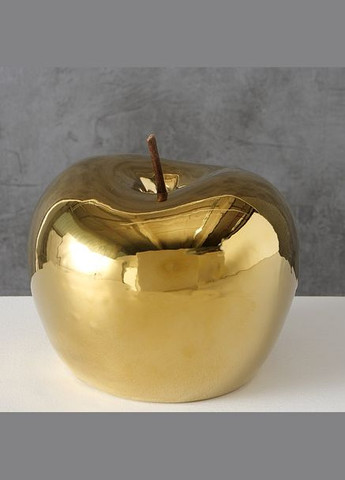 Декоративне яблуко золото кераміка h14см (2004696) Гранд Презент (283039033)