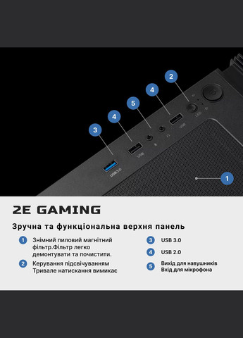 Комп’ютер персональний Complex Gaming Intel i5-12400F, 16Gb, F512GB+F1TB, NVD3050-8, B660, G3301, 600W, FreeDos 2E (316390885)