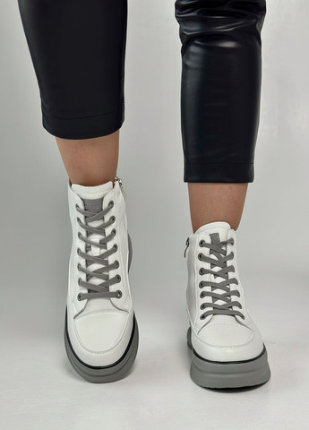 Молочные демисезонная ботильоны женские кожаные спортивные Lonza