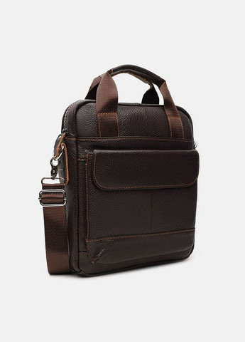 Сумка чоловіча шкіряна через плече K18860br Brown Keizer (302008241)
