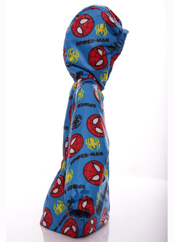 Блакитна демісезонна куртка для хлопчика нуль на холлофайбері з принтом spider man бірюзова 74 см (45119) BABYKROHA