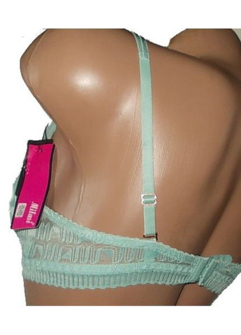 М'ятний бюстгальтер з ефектом пушап на чашку а з мереживом Milasi з кісточками