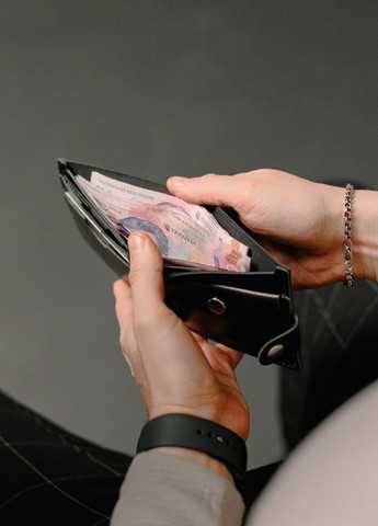 Классический кошелек из натуральной гладкой кожи Vishnya (317638940)