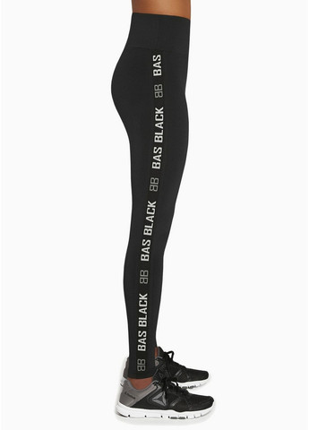 Черные демисезонные женские спортивные леггинсы для фитнеса Bas Bleu