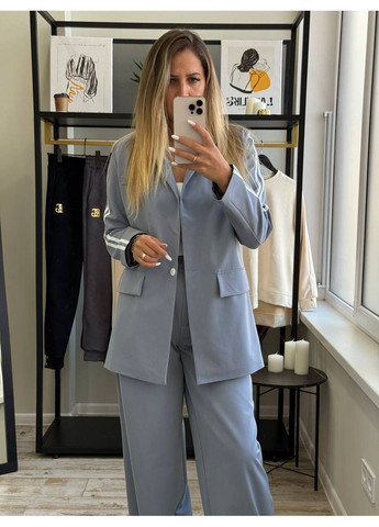 Костюм Тиар,на подкладке пиджак,брюки с лампасами палаццо Україна (359889400)