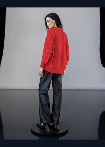 Червоний демісезонний светр Larionoff