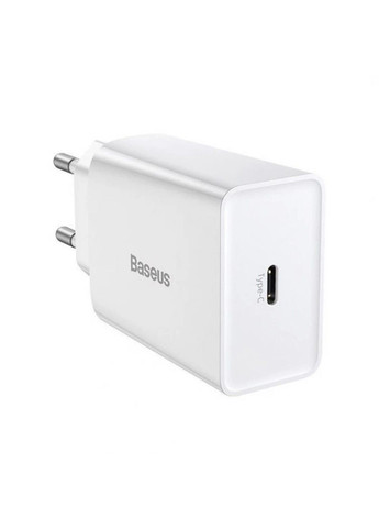Сетевое зарядное устройство для Speed Mini Quick Charger 1C 20W EU White Baseus (369457309)