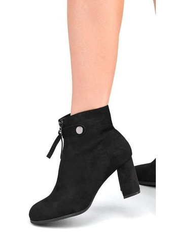 Осенние ботинки ботильоны черные осень Gallop Lin из искусственной замши