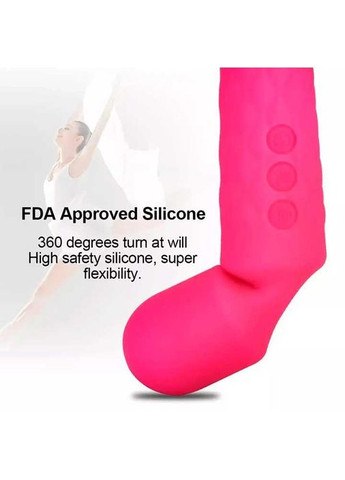 Вібратор мікрофон кліторальний силіконовий з вібрацією 28 режимів USB зарядка 20,5 см No Brand (366665410)