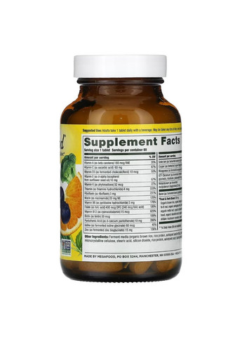 Мультивитамины для мужчин, Men’s One Daily,, 60 таблеток MegaFood (326055253)