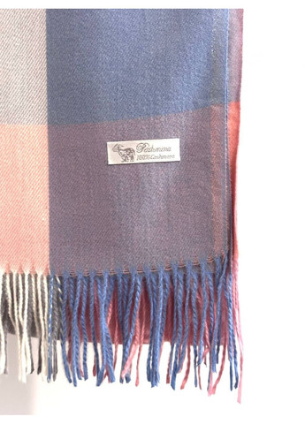 Кашеміровий палантин шарф у клітину з бахромою PASHMINA No Brand (362666273)