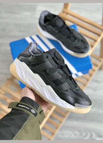 Кросівки жіночі і чоловічі Adidas Niteball black white | Адідас Найтбол чорні білі No Brand чорно-білі демісезони (307397765)