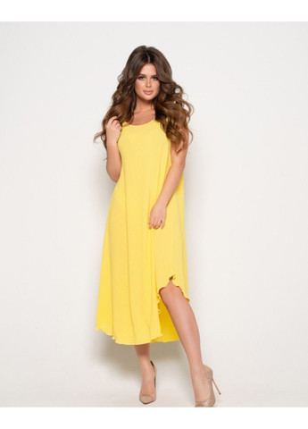 Жовтий повсякденний сукня 10800 жовтий ISSA PLUS
