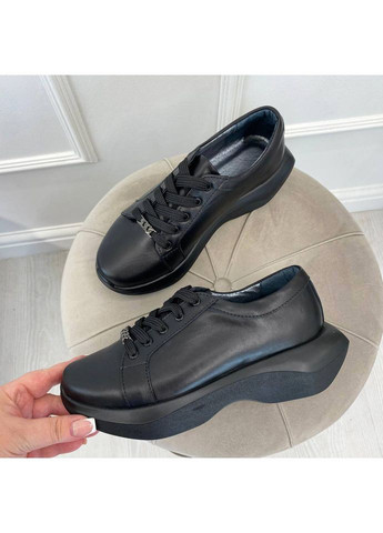 Кросівки жіночі чорні шкіряні. 37 розмір Vasha para чорні демісезони (353687138)