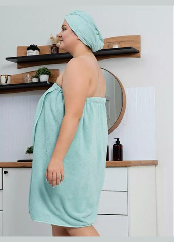 Набор женский для бани 80х140 Голубой (П4К-novo-f-sauna-009) No Brand (323160924)