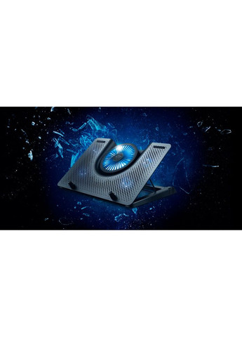 Підставка для ноутбука GXT 1125 Quno 17.3" BLUE LED Black (23581) Trust (307148044)