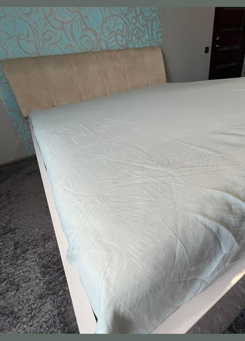 М'яке натяжне простирадло на ліжку на гумці 180x200x15 см мікросатин Сірий (П4К-rezinka002-28) No Brand (308754510)