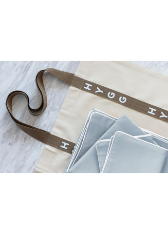 Комплект двуспального постельного белья на резинке с кантом HYGG (368830719)