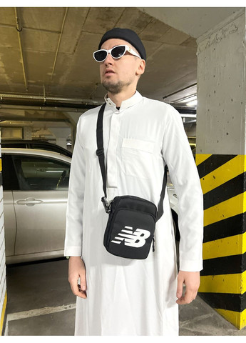 Стильна барсетка через плече – міцна модель для чоловіків, чорна No Brand (365592442)