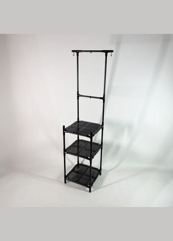 Полка-стеллаж в ванную комнату Bona Part 1 - 3х ярусная этажерка с полочками для мелких вещей Metaplant (346535022)