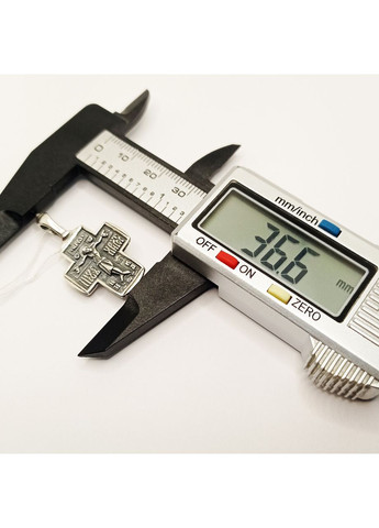 Крестик ангел хранитель серебро 925° 4,02г. личный оберег чернение (3547) Elis-s (365878321)