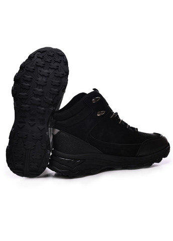 Черные ботинки зимние мужские Moli