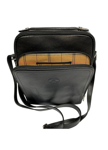 Чорна шкіряна барсетка Italico 9188 nero Tony Perotti (303831066)