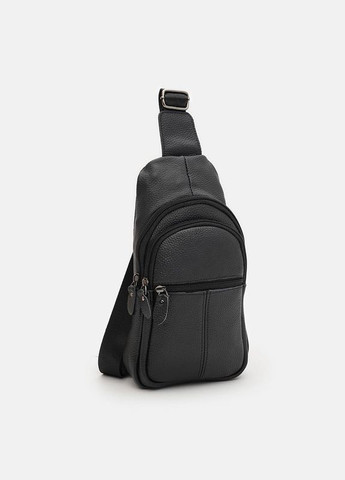 Чоловічий шкіряний рюкзак через плече K16615D-black Borsa Leather (338188886)