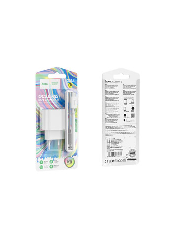 Сетевое Зарядное Устройство C109A Fighter QC3.0 Type-C Цвет Белый Hoco (337994085)