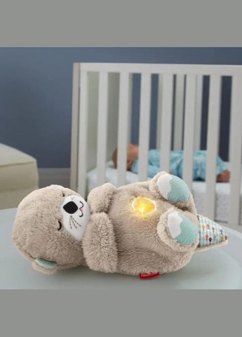 Видра дихаюча спляча, м'яка іграшка для сну 24см | Плюшеві іграшки з музикою та підсвічуванням No Brand (315355050)