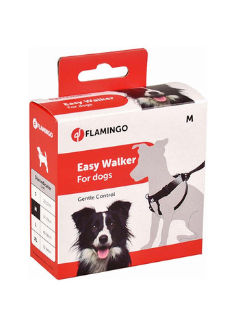 Тренувальна Шлея Easy Walker для собак нейлон M 31-39 см Flamingo (292174918)