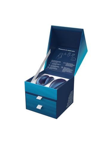Смарт-вибратор для пар We-Vibe Chorus Cosmic Blue, сенсорное управление вибрациями сжатием пульта No Brand (366877648)