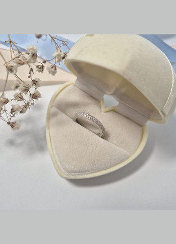 Серебряное Кольцо Двухстороннее с Белыми камнями размер серебро 925 пробы Родированное 1421 2.20г No Brand (313103499)