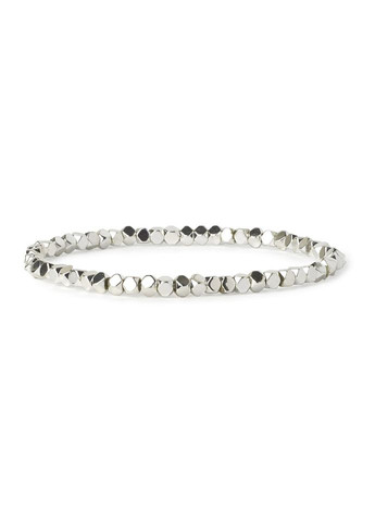 Браслет из гематита 3 мм серебро 5052 LeBijou (367580218)